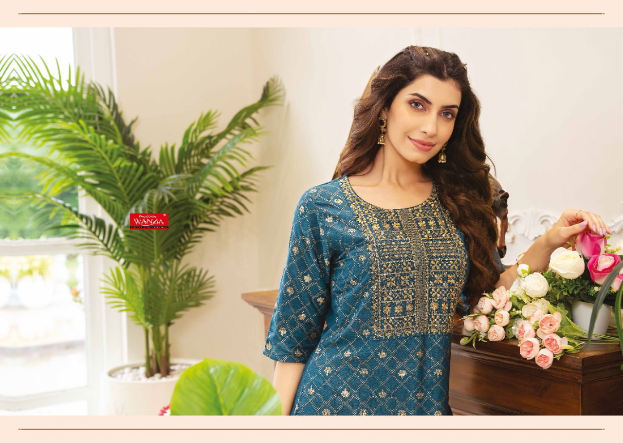 Wanna Hiral 4 Regular Wear Rayon Designer LAtest Kurti Collection
